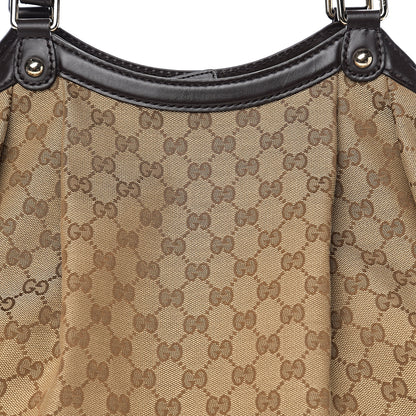 Gucci Monogram Large Sukey Tote Dark Brown 9 of 9