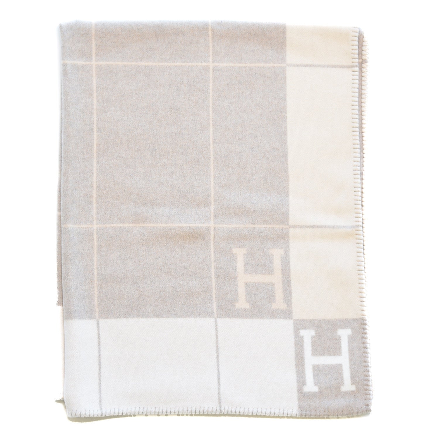 Hermes Wool Cashmere Avalon III Blanket Coco Camomille 1 of 4