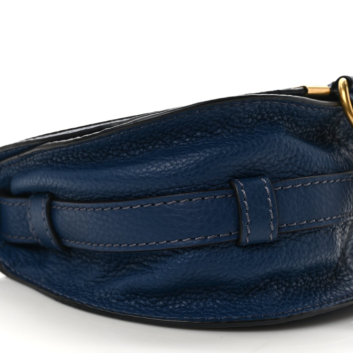 Chloe Calfskin Mini Marcie Round Crossbody Bag Royal Navy 7 of 8