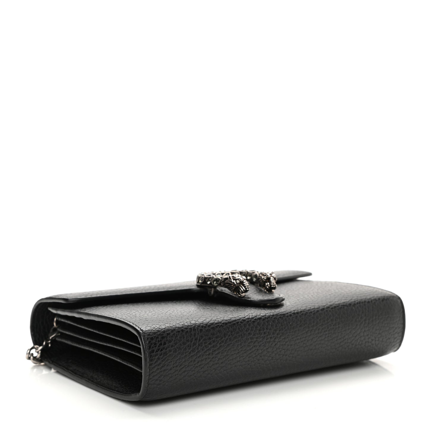 Calfskin Mini Dionysus Chain Wallet Black