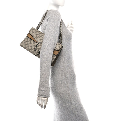 Gucci GG Supreme Monogram Small Dionysus Shoulder Bag Taupe 2 of 10