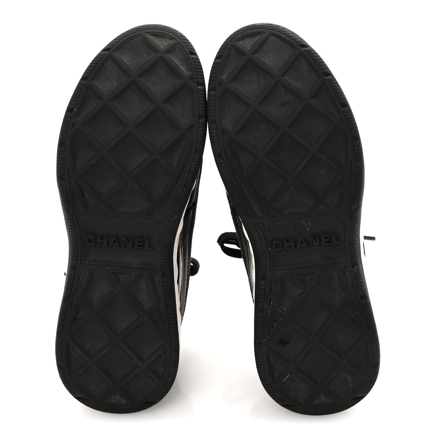 Velvet Calfskin Mixed Fibers CC Sneakers 36 Black
