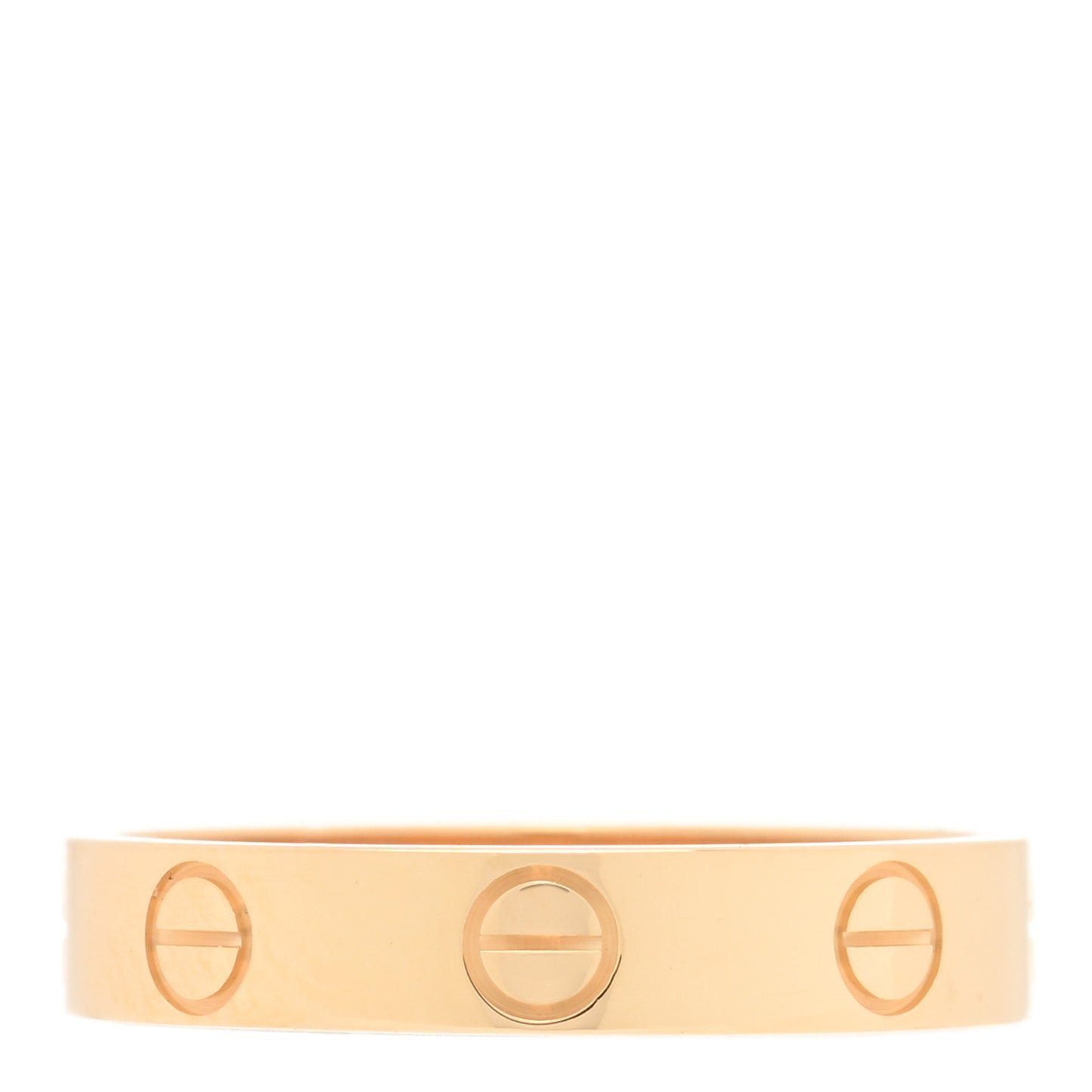 18K Yellow Gold 3.5mm LOVE Wedding Band Ring 51 5.75