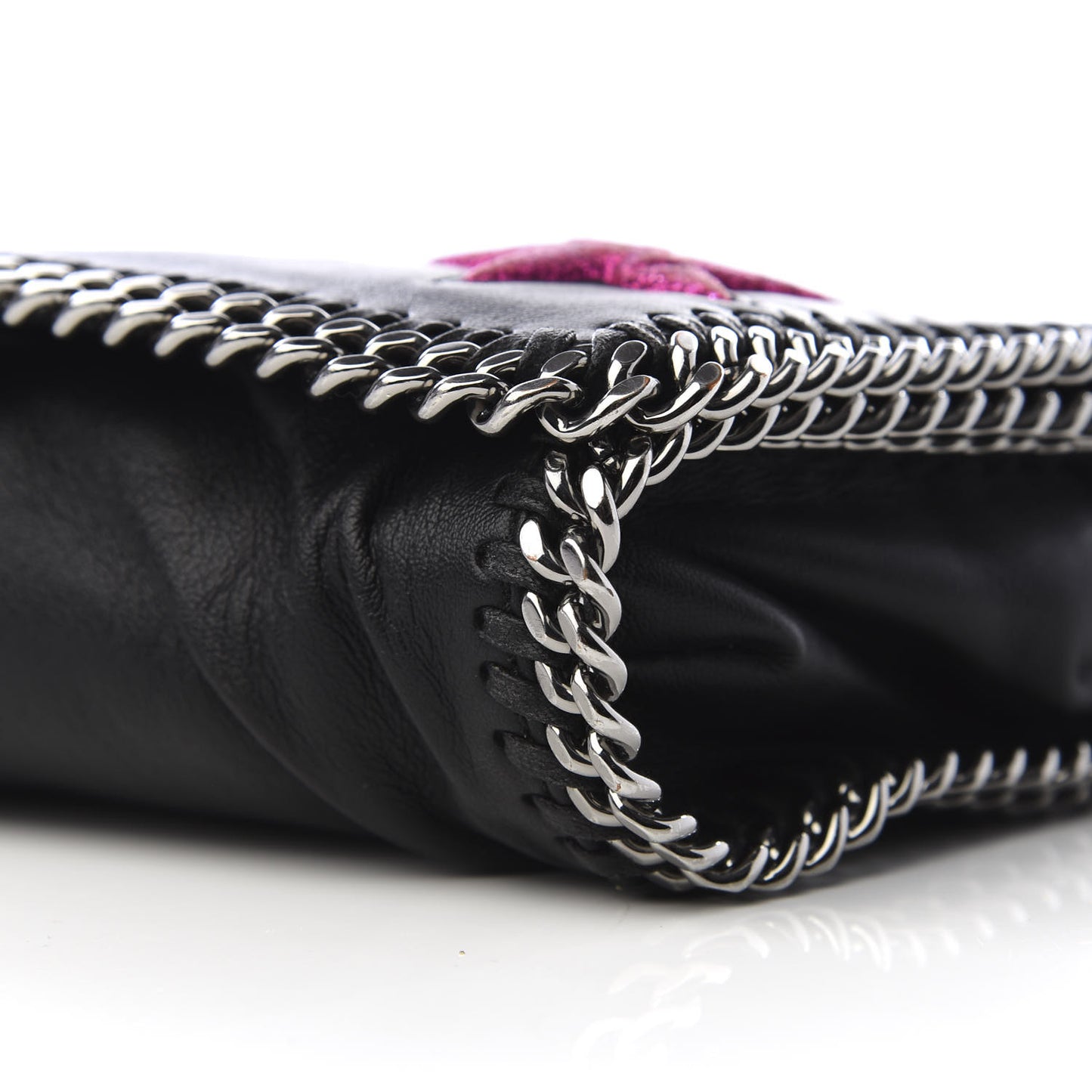 Alter Nappa Embossed Star Falabella Crossbody Bag Black