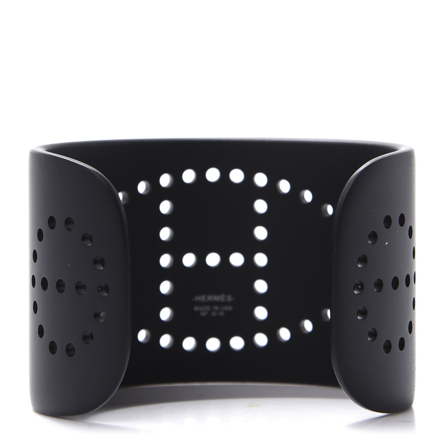 Hermes Aluminium Evelyne Sunset Cuff Bracelet T2 Black 3 of 4