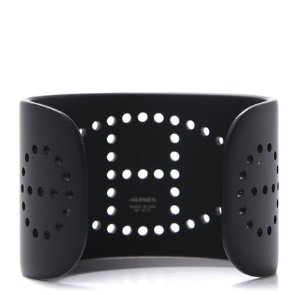 Hermes Aluminium Evelyne Sunset Cuff Bracelet T2 Black 3 of 4