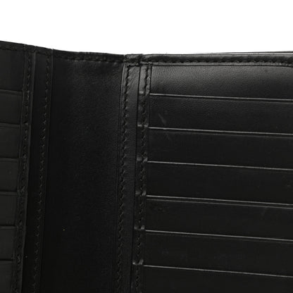 Gucci Calfskin GucciGhost Bi-Fold Long Wallet Black New Acquamarine 7 of 8