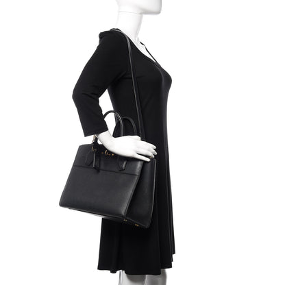 Louis Vuitton Calfskin Studded City Steamer MM Black 2 of 15