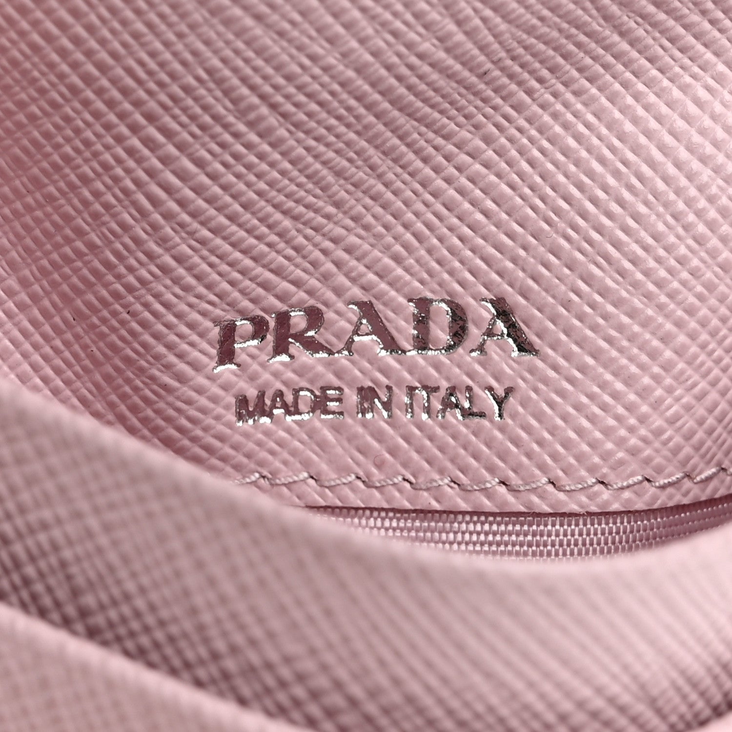 Prada Saffiano Triangle Card Holder Wallet Alabastro 6 of 8
