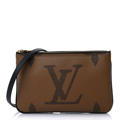 Louis Vuitton Reverse Monogram Giant Double Zip Pochette 8 of 10