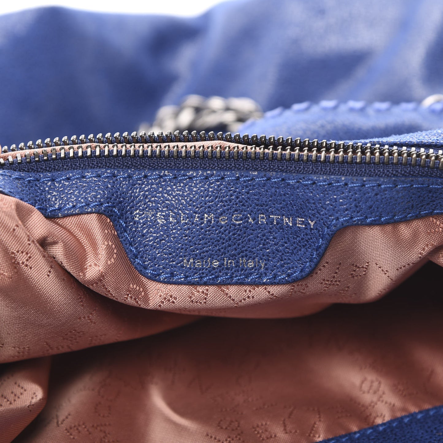 Shaggy Deer Falabella Fold Over Tote Royal Blue