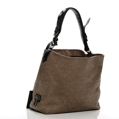 Louis Vuitton Monogram Lambskin Antheia Hobo PM Fumee 3 of 11