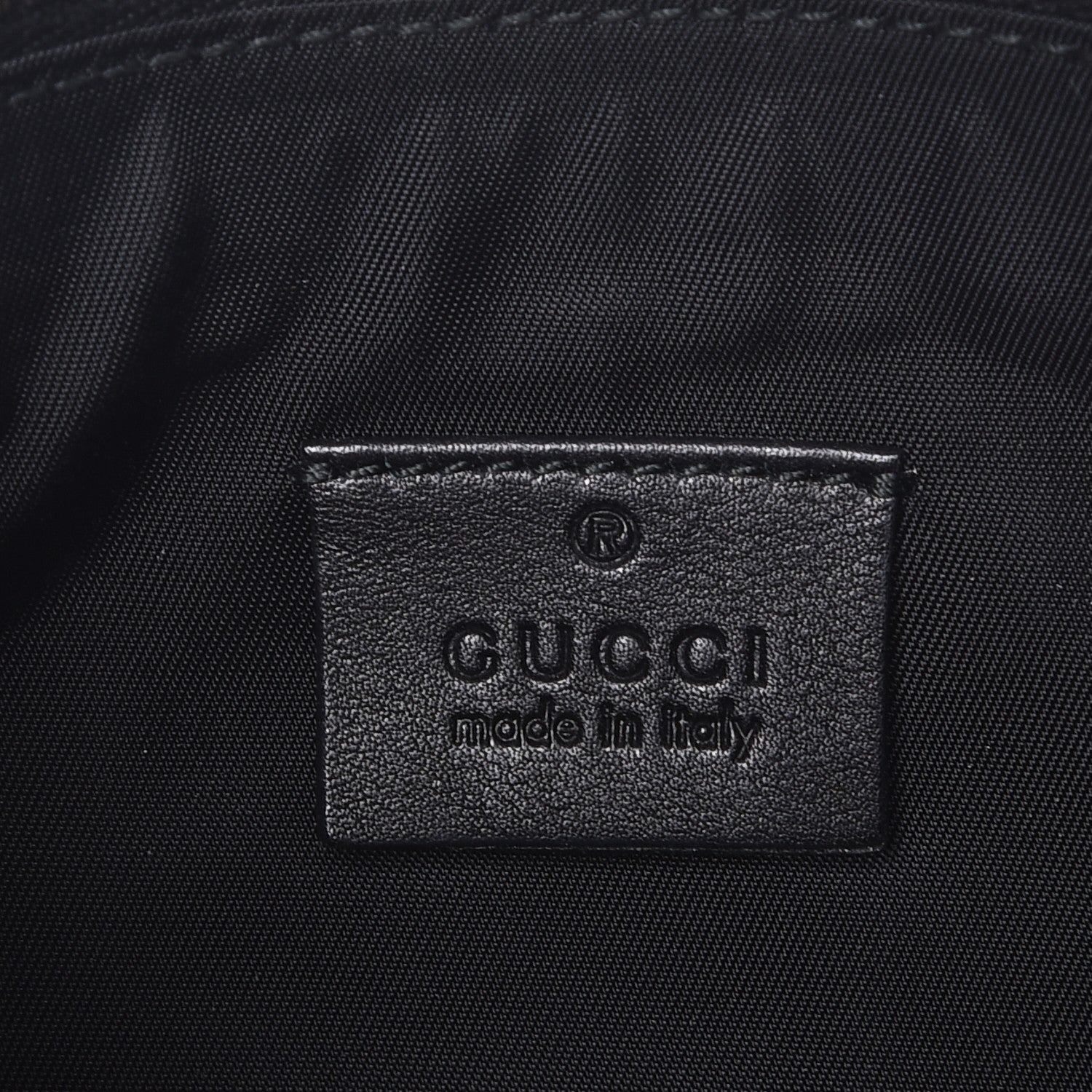 Gucci Guccissima Signature New Britt Wristlet Black 6 of 9