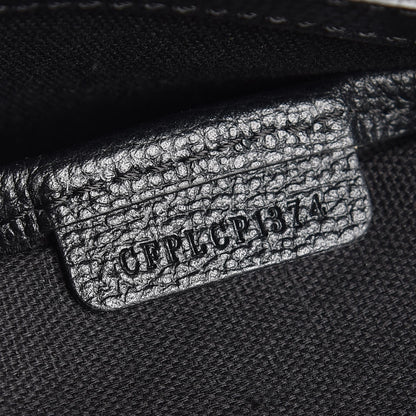 Burberry Grainy Calfskin House Check Medium Banner Tote Black 10 of 10