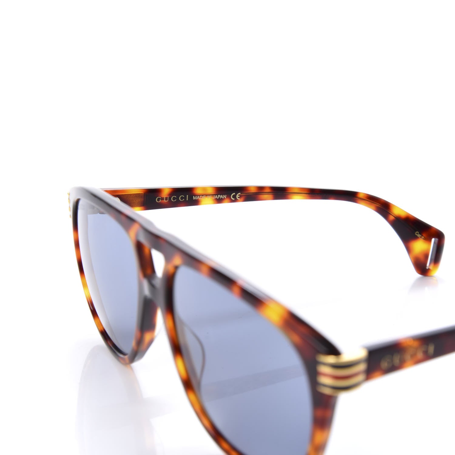 Gucci Aviator Sunglasses GG0525 Tortoise 3 of 8