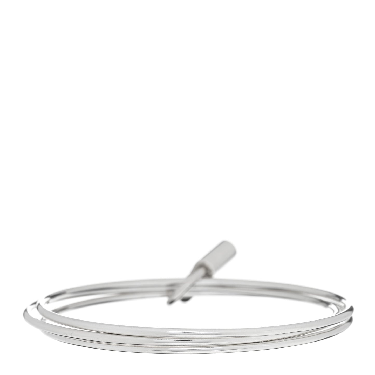 Sterling Silver 1837 Triple Bangle Lock Bracelet
