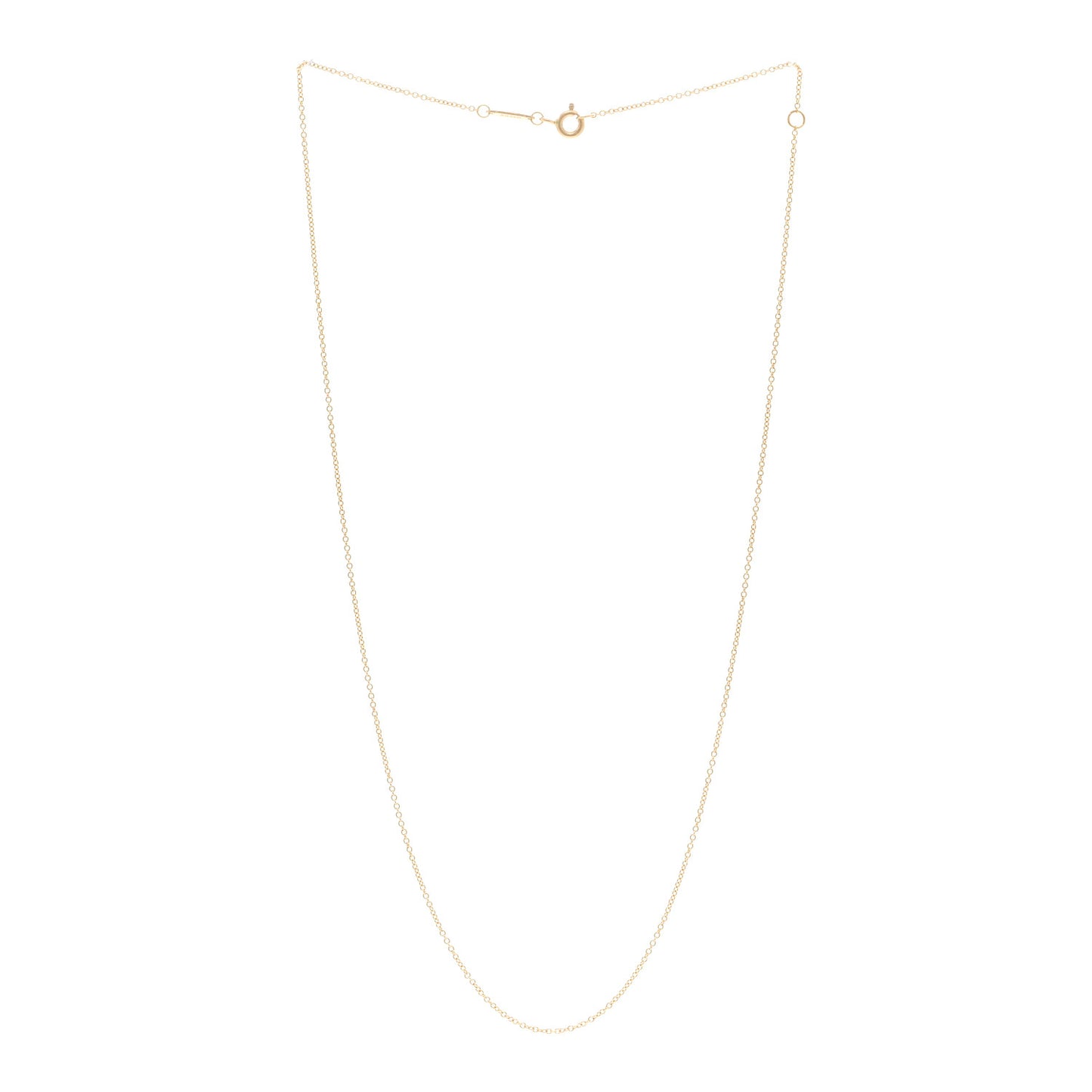 18K Yellow Gold Chain Necklace 18"