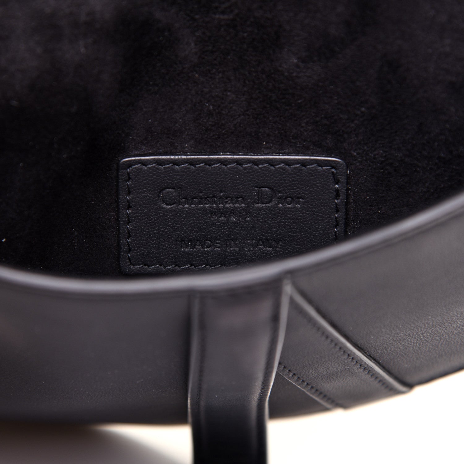 Christian Dior Ultra Matte Calfskin Saddle Belt Bag Black 8 of 9