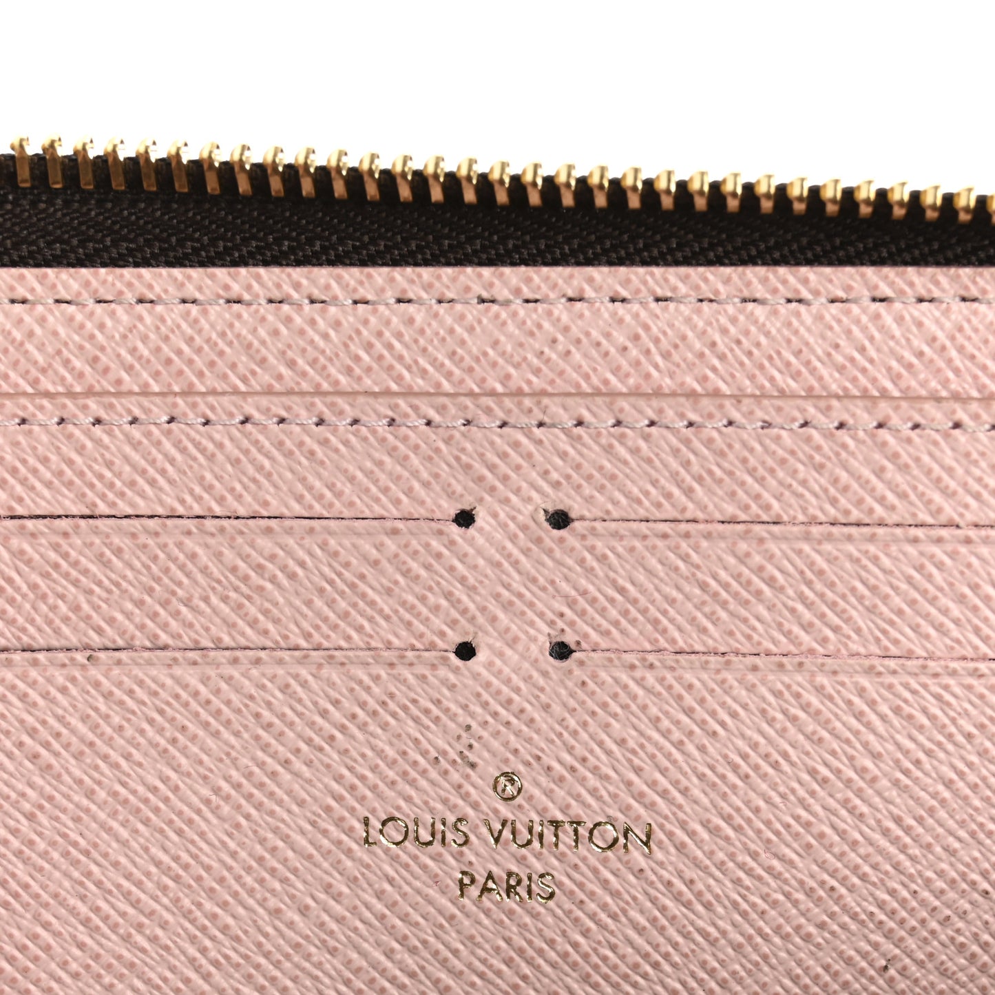 Monogram Clemence Wallet Rose Ballerine