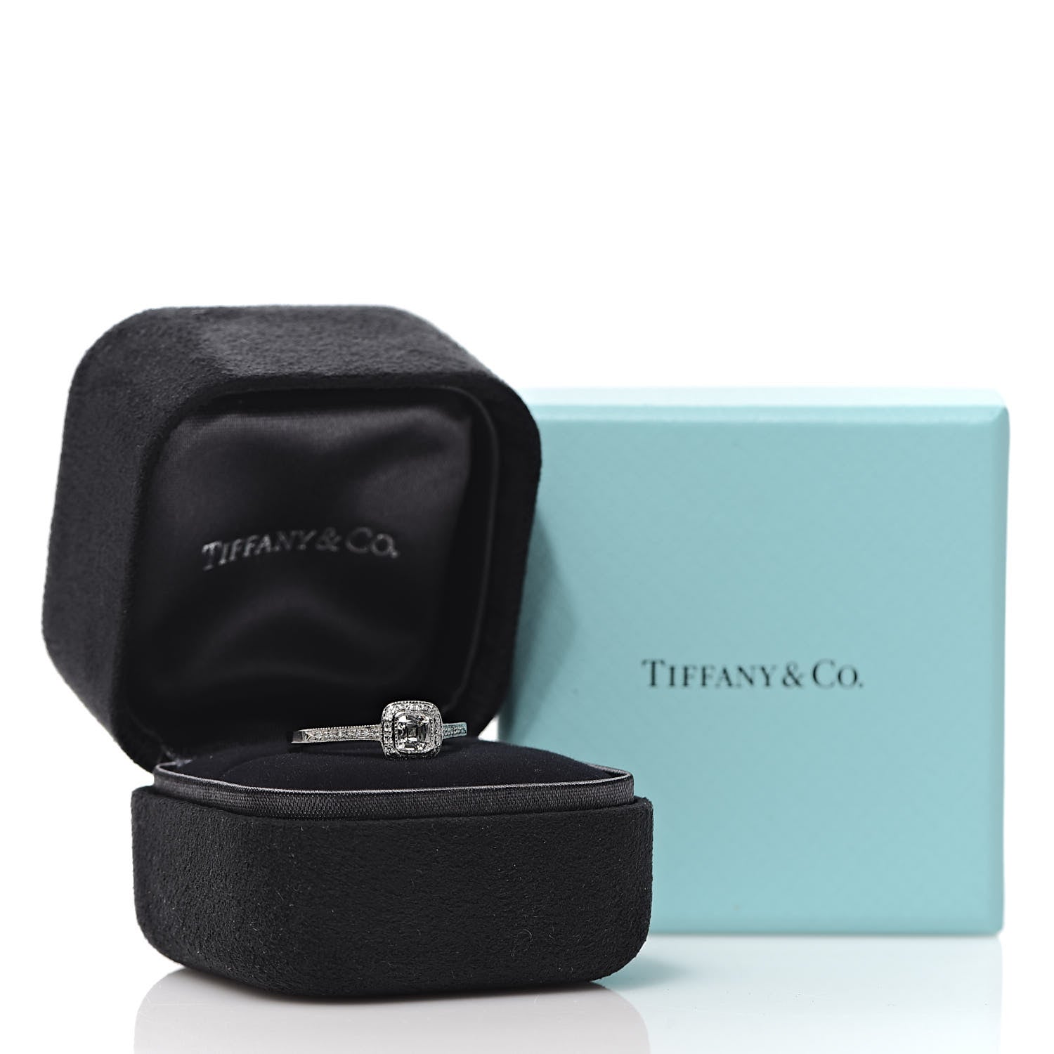 Tiffany Platinum Diamond .41ct Legacy Engagement Ring 52 6 7 of 7