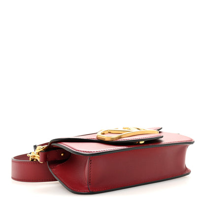 Valentino Garavani Smooth Calfskin Vlogo Mini Loco Crossbody Bag Dark Red 4 of 9