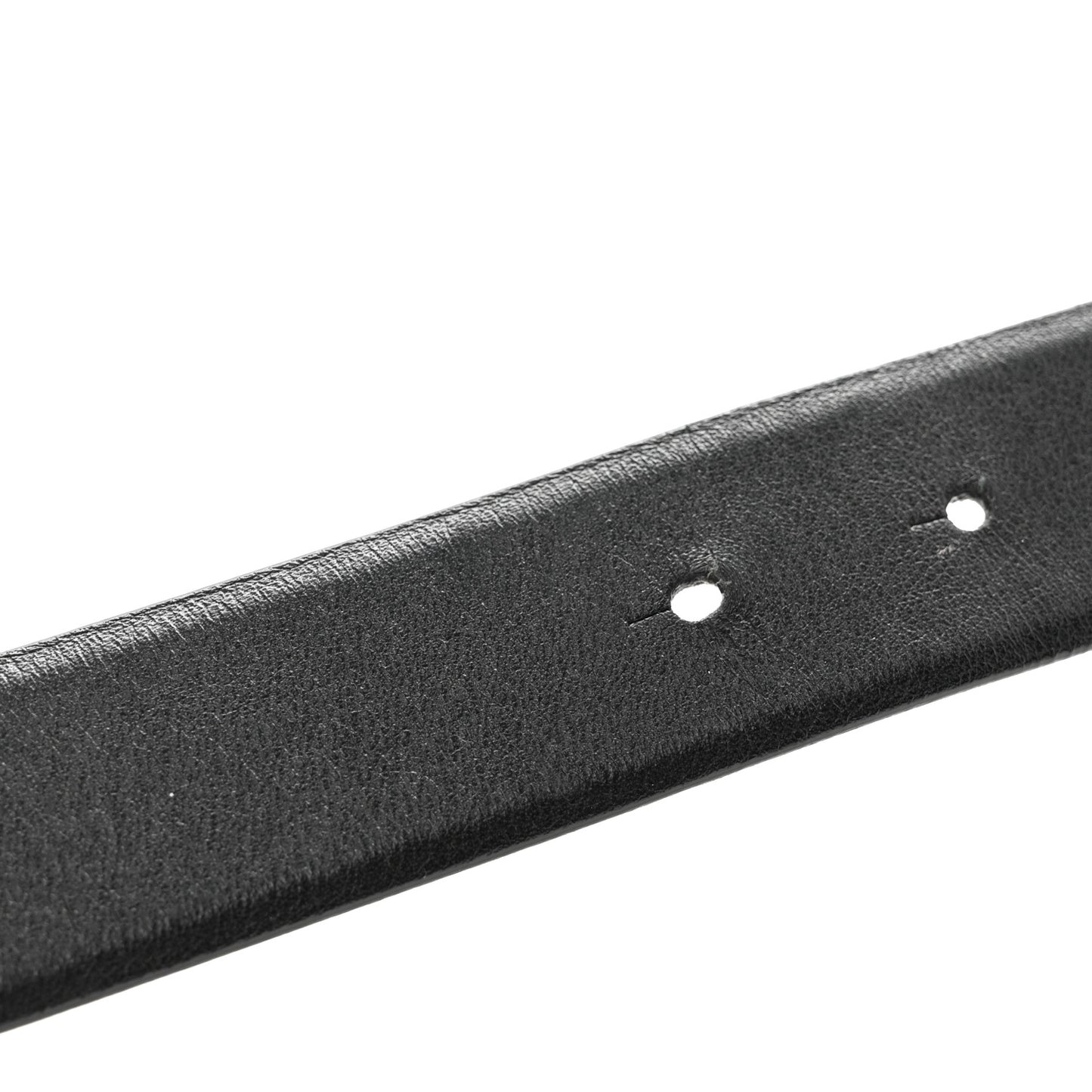 Calfskin Pearl Crystal CC Belt 90 36 Black