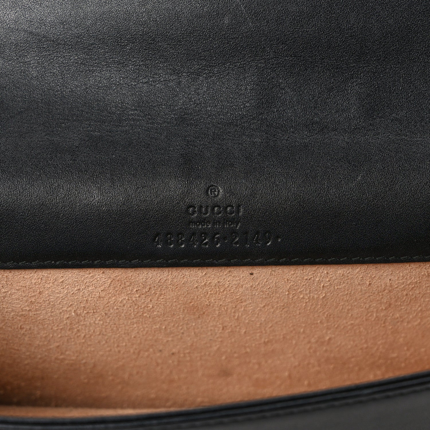 Gucci Calfskin Matelasse GG Marmont Mini Bag Black 6 of 10