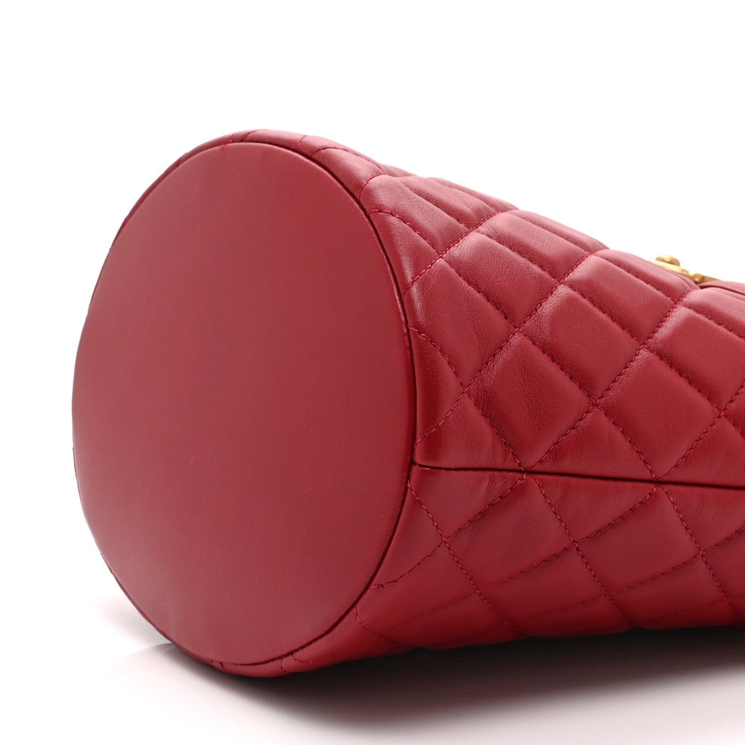 Chanel Calfskin Quilted Boy Bucket Bag Red 10 of 10