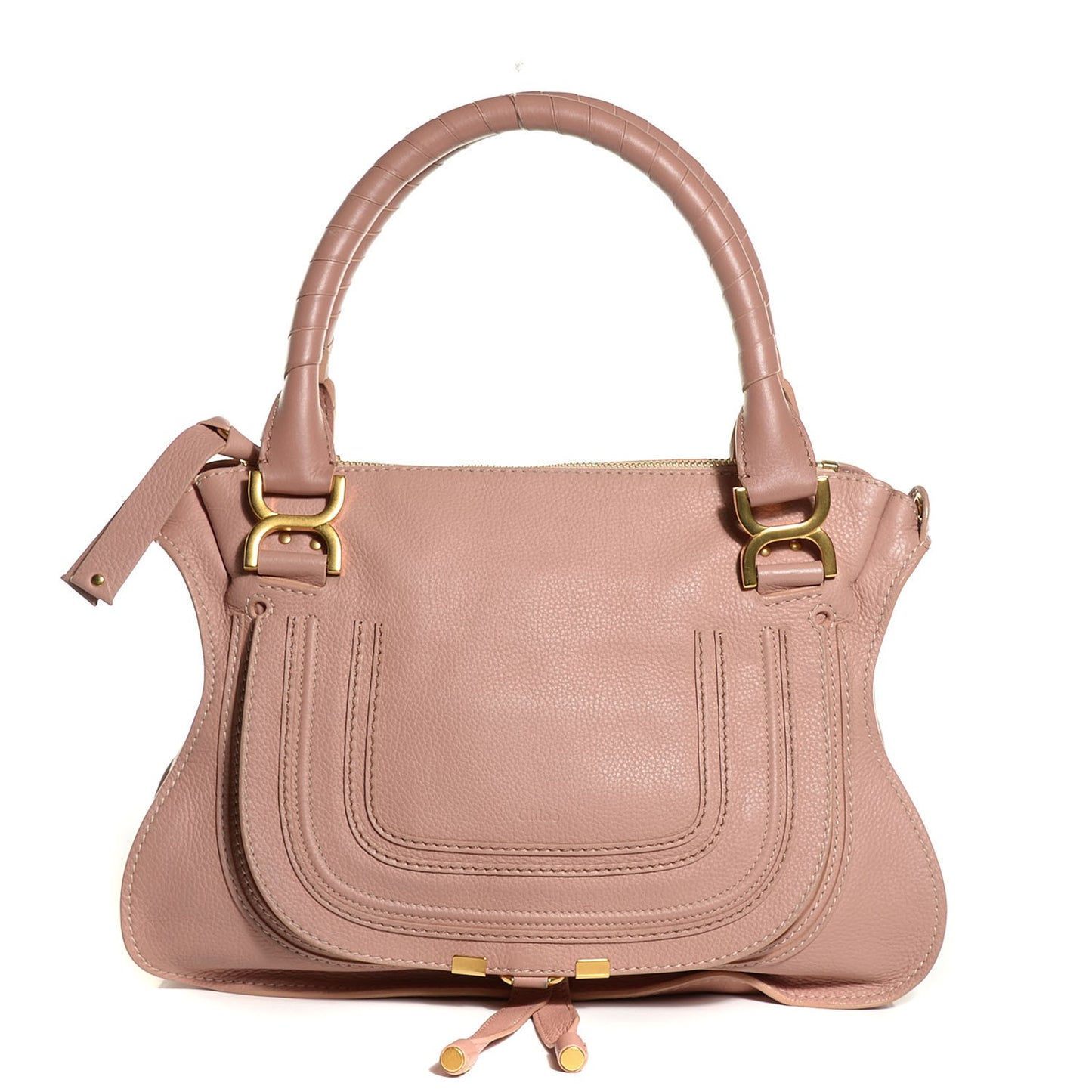 Calfskin Medium Marcie Satchel Anemone Pink