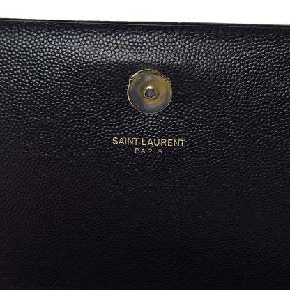 Saint Laurent Grain De Poudre Medium Classic Monogram Kate Satchel Black 7 of 7