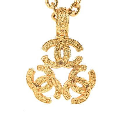 Chanel Triple CC Chain Necklace Gold 3 of 6