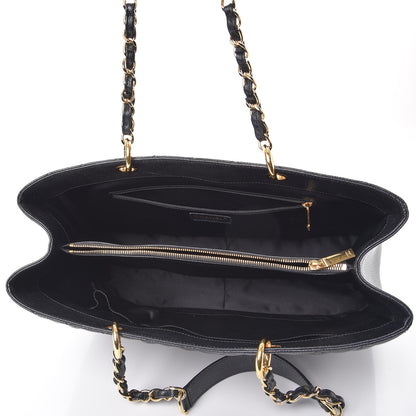 Chanel Caviar Quilted XL Grand Shopping Tote GST Black 5 of 8