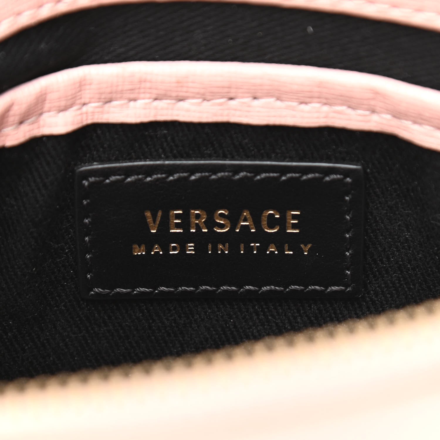 Versace Saffiano Calfskin Palazzo Chain Crossbody Light Pink 6 of 9