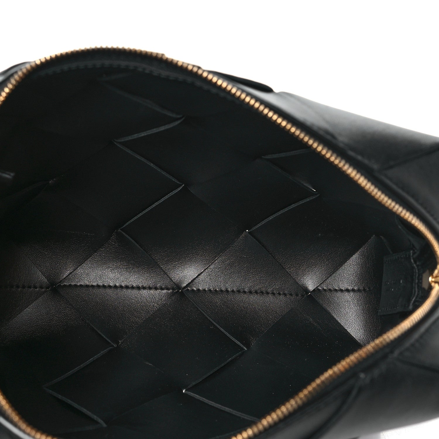 Bottega Veneta Lambskin Maxi Intrecciato Small Cassette Camera Bag Black 5 of 9