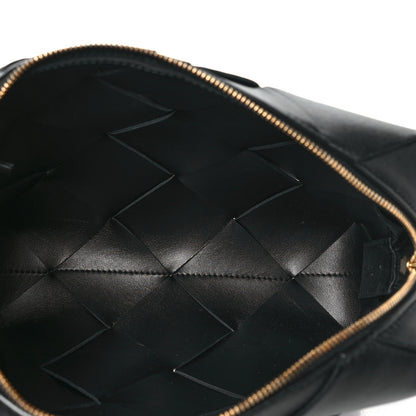 Bottega Veneta Lambskin Maxi Intrecciato Small Cassette Camera Bag Black 5 of 9