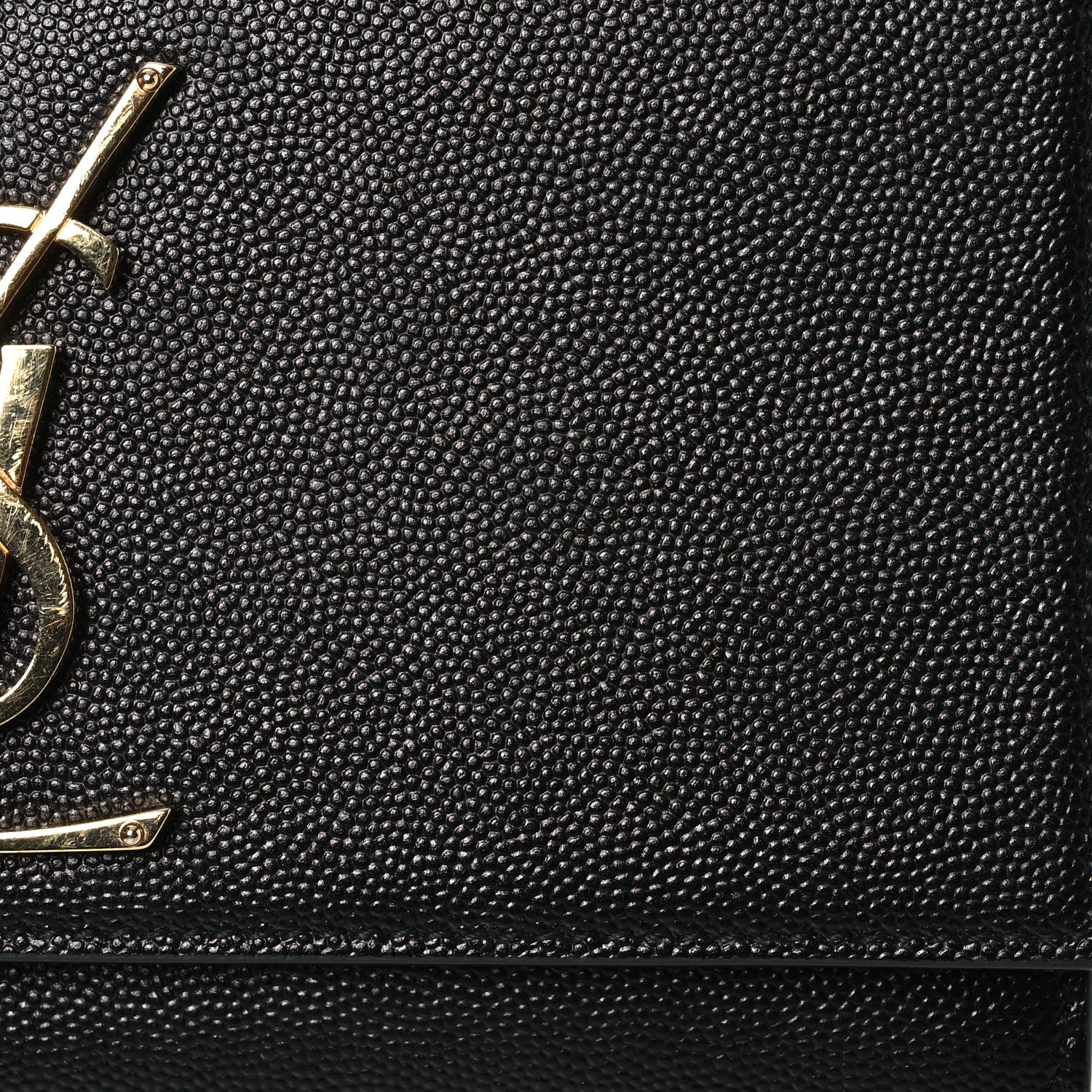 Saint Laurent Grain De Poudre Small Monogram Kate Satchel Black 8 of 14