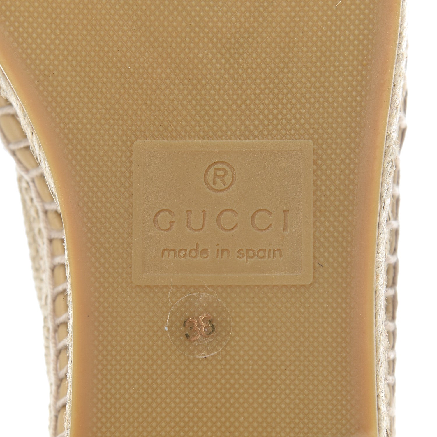 Gucci Straw Elaphe Matelasse GG Marmont Espadrilles 38 Natural Cream Brown 6 of 12