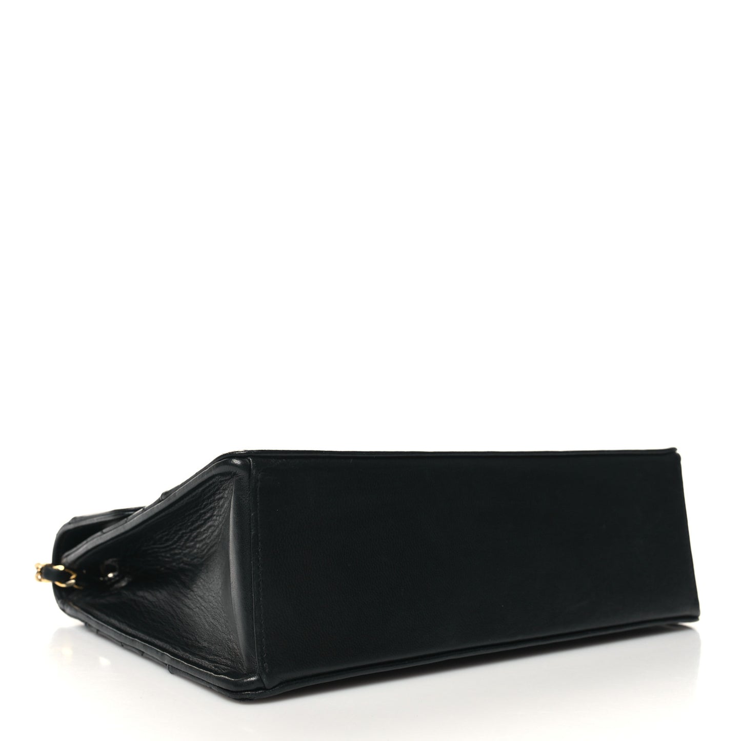 Lambskin Quilted Medium Mademoiselle Single Flap Black