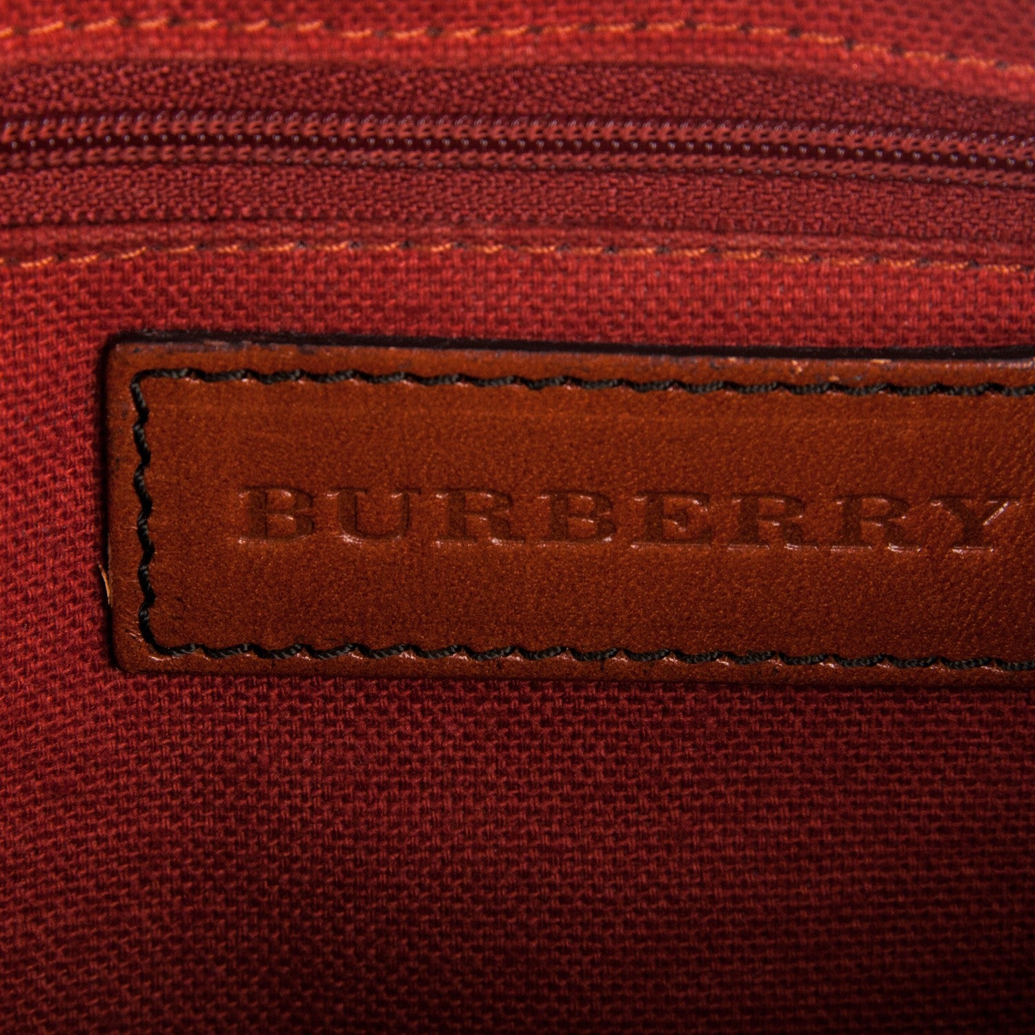 Burberry Grainy Calfskin Medium Alchester Bowling Bag Brown 6 of 7