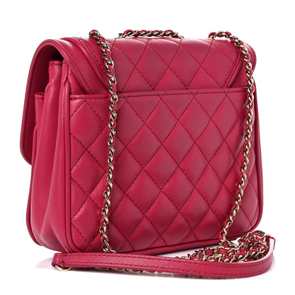 Chanel Lambskin Quilted Small Lovely Day Flap Pink 3 of 15