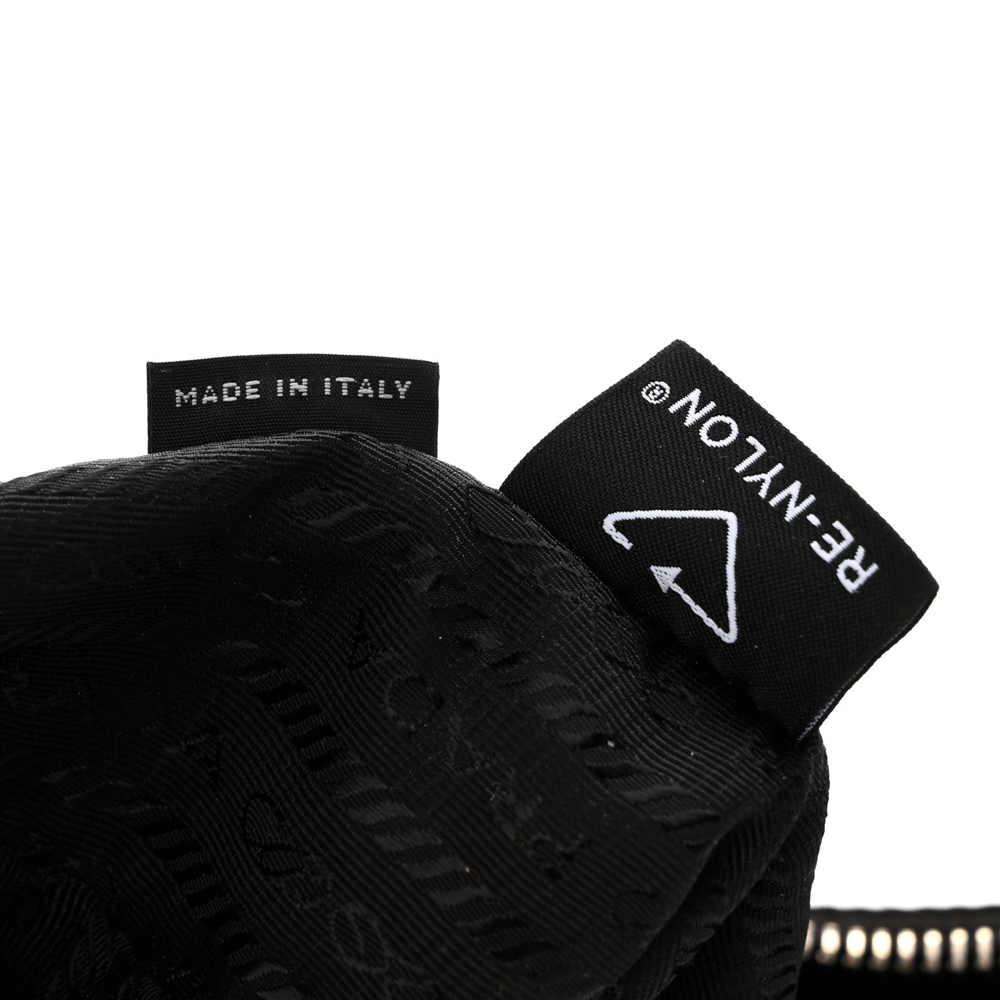 Tessuto Nylon Saffiano Mini Re-Edition 2005 Bag Black