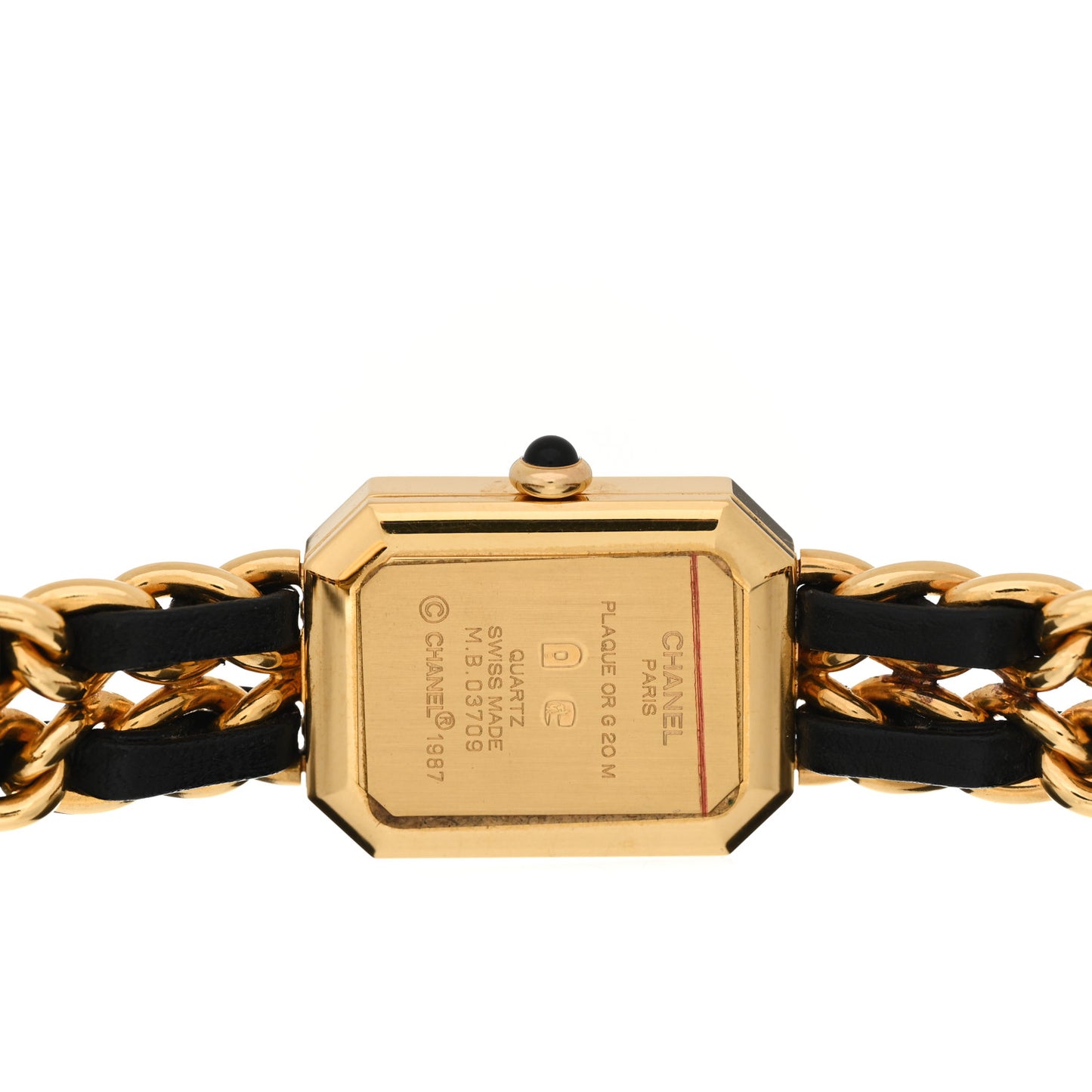 Stainless Steel Lambskin 20mm Chain Premiere Quartz Watch Gold M