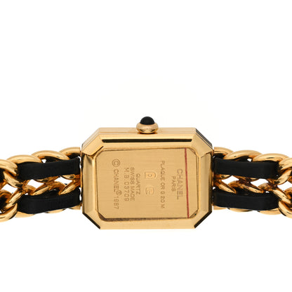Chanel Stainless Steel Lambskin 20mm Chain Premiere Quartz Watch Gold M 4 of 4