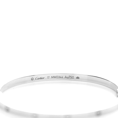 Cartier 18K White Gold Small LOVE Bracelet 17 3 of 4
