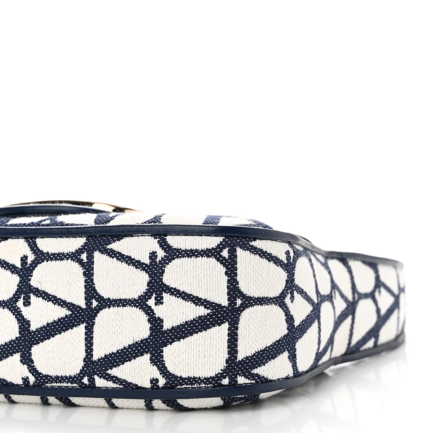 Toile Iconographe Cotton Vlogo Small Loco Hobo Bag White Worker