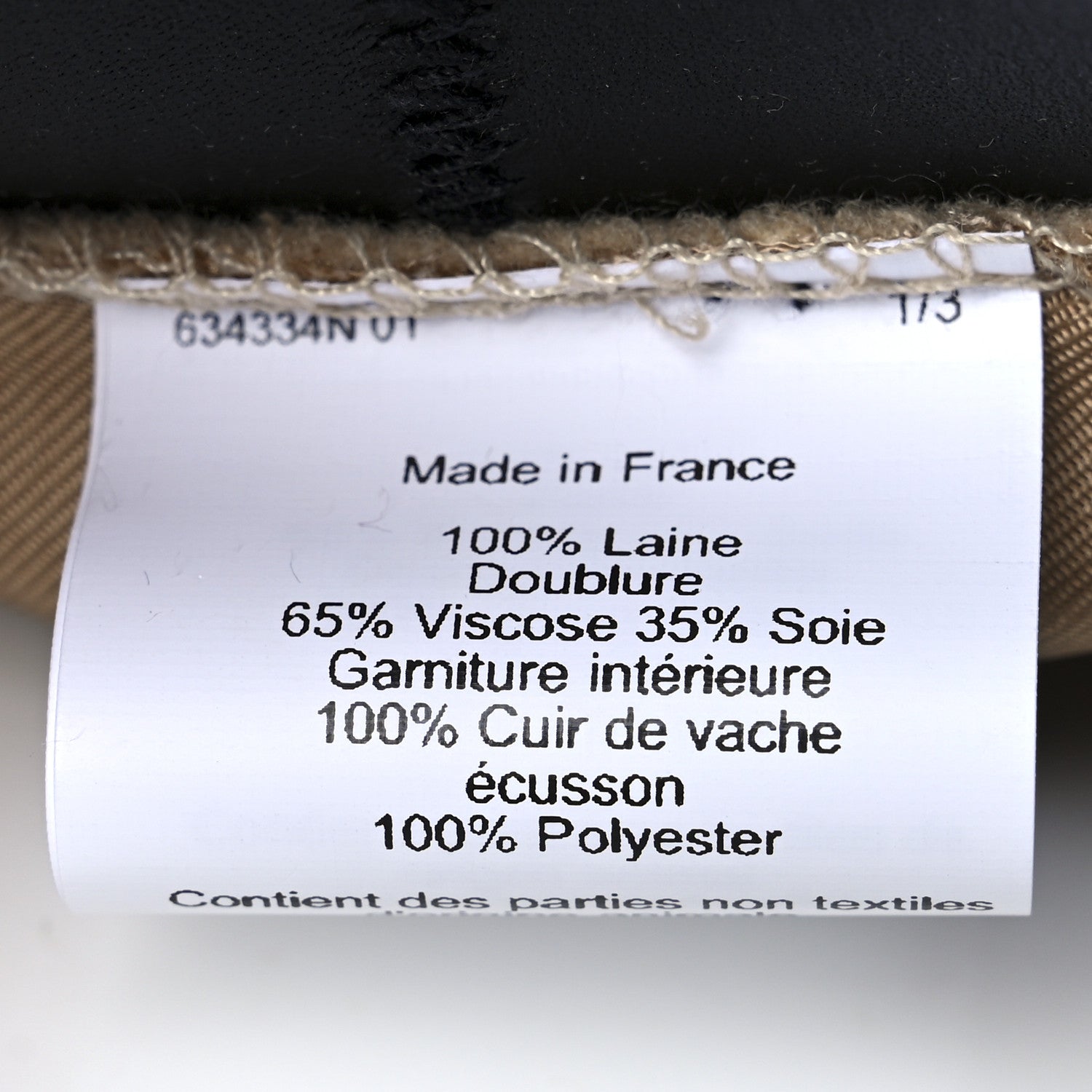 Hermes Merinos Wool Felt Felicity Beret Hat 57 Sable 10 of 10