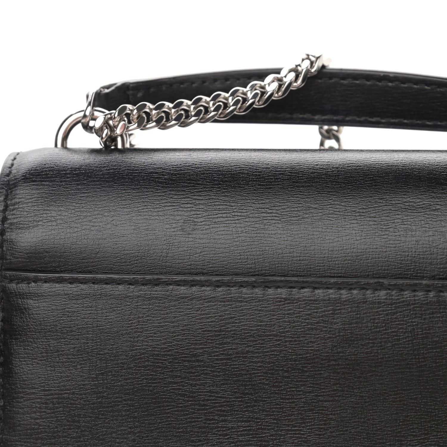 Saint Laurent Calfskin Monogram Sunset Chain Wallet Black 11 of 13
