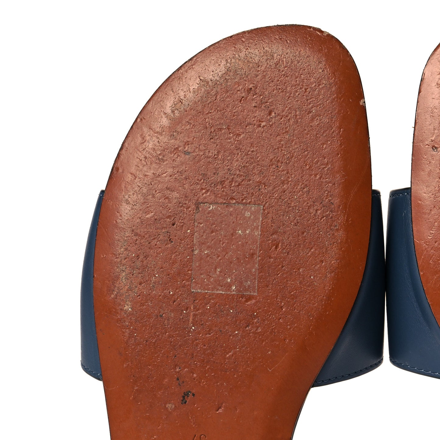 Calfskin D-Club Mule Sandal 37 Navy