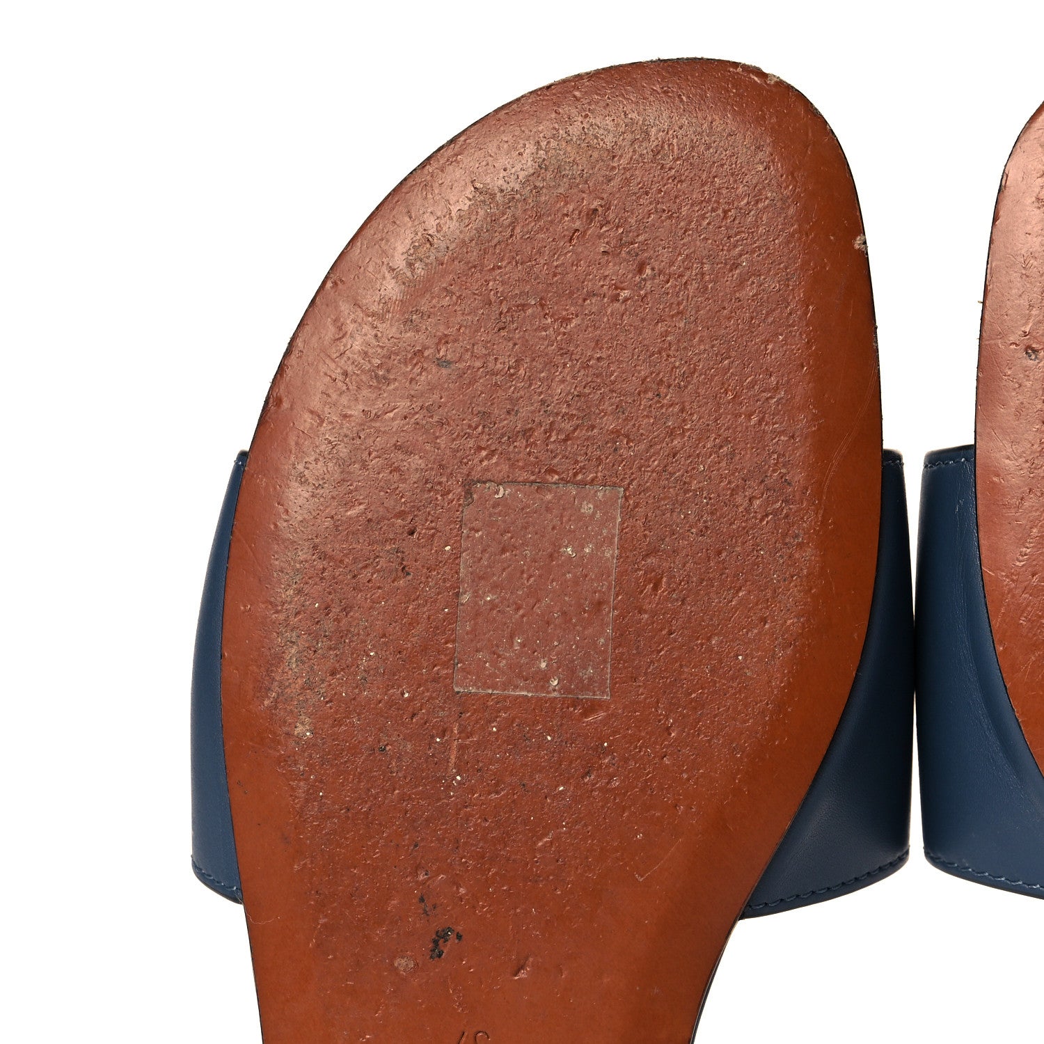 Christian Dior Calfskin D-Club Mule Sandal 37 Navy 7 of 14