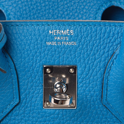 Hermes Togo Birkin 25 Bleu Zanzibar 6 of 8